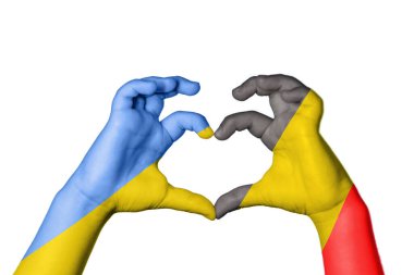 Ukrayna Belçika Kalbi, El hareketi kalp yapma, Kırpma Yolu