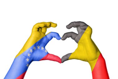 Venezuela Belçika Kalbi, El hareketi kalp yapma, Kırpma Yolu