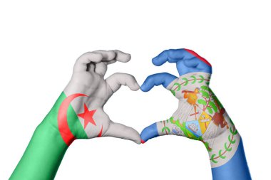 Cezayir Belize Kalbi, El hareketi kalp yapma, Kırpma Yolu