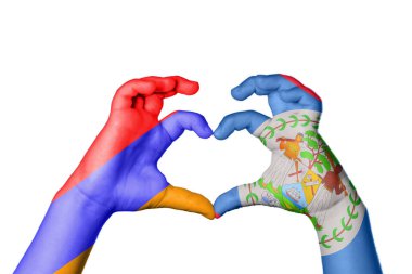 Ermenistan Belize Kalbi, El hareketi kalp yapma, Kırpma Yolu