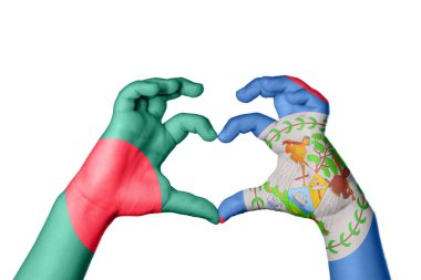 Bangladeş Belize Kalbi, El hareketi kalp yapma, Kırpma Yolu