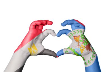 Mısır Kalbi Belize, El hareketi kalp yapma, Kırpma Yolu