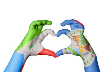 Ekvator Ginesi Belize Kalbi, El hareketi kalp yapma, Kırpma Yolu