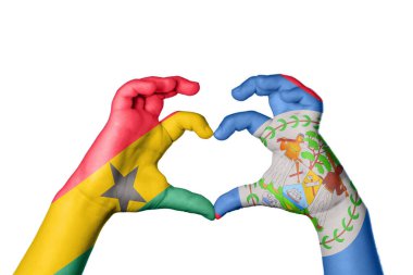 Gana Belize Kalbi, El hareketi kalp yapma, Kırpma Yolu