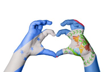 Honduras Belize Kalbi, El hareketi kalp yapma, Kırpma Yolu