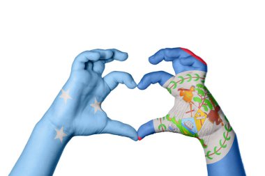 Mikronezya Belize Kalbi, El hareketi kalp yapma, Kırpma Yolu