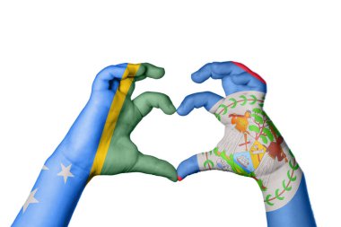 Solomon Adaları Belize Kalbi, El hareketi kalp yapma, Kırpma Yolu