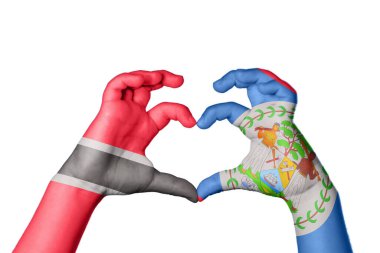 Trinidad ve Tobago Belize Heart, El hareketi kalp yapma, Kırpma Yolu