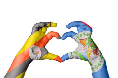 Uganda Belize Kalbi, El hareketi kalp yapmak, Kırpma Yolu