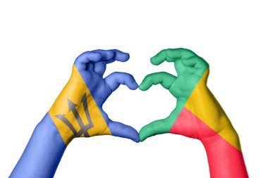 Barbados Benin Heart, el hareketi kalp yapma, Kırpma Yolu