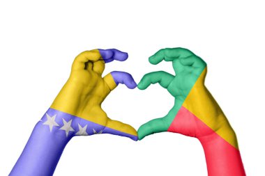 Bosna-Hersek Benin Kalbi, El hareketi, kalp yapma, Kırpma Yolu