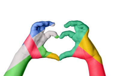 Orta Afrika Cumhuriyeti Benin Kalbi, El hareketi kalp yapma, Kırpma Yolu