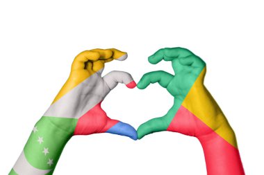 Comoros Benin Heart, el hareketi kalp yapmak, Kırpma Yolu