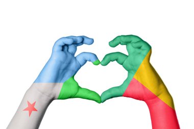 Cibuti Benin Heart, El hareketi kalp yapma, Kırpma Yolu