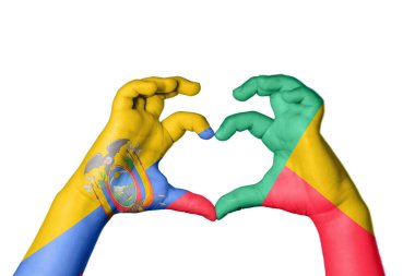 Ekvador Benin Heart, El hareketi kalp yapma, Kırpma Yolu