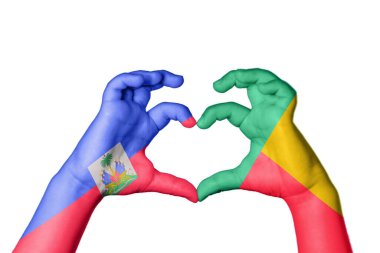 Haiti Benin Heart, El hareketi kalp yapmak, Kırpma Yolu