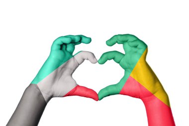 Kuveyt Benin Kalbi, El hareketi kalp yapma, Kırpma Yolu