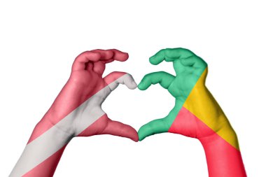 Letonya Benin Heart, El hareketi kalp yapma, Kırpma Yolu