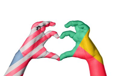 Liberya Benin Heart, El hareketi kalp yapmak, Kırpma Yolu