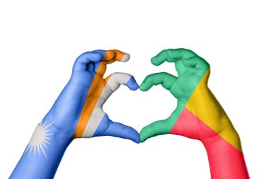 Marshall Adaları Benin Kalbi, El hareketi kalp yapma, Kırpma Yolu