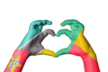 Mozambik Benin Kalbi, El hareketi kalp yapma, Kırpma Yolu