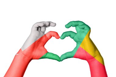 Umman Benin Heart, el hareketi kalp yapma, kırpma yolu.