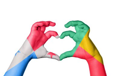 Panama Benin Heart, El hareketi kalp yapmak, Kırpma Yolu