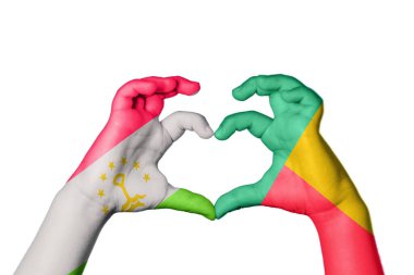 Tacikistan Benin Heart, El hareketi kalp yapma, Kırpma Yolu