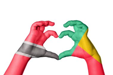 Trinidad ve Tobago Benin Heart, El hareketi kalp yapma, Kırpma Yolu