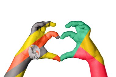 Uganda Benin Heart, el hareketi kalp yapma, Kırpma Yolu