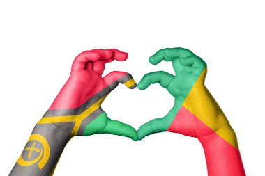 Vanuatu Benin Heart, El hareketi kalp yapma, Kırpma Yolu