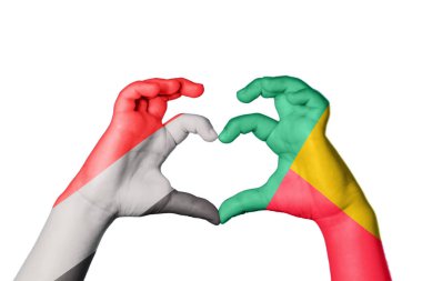 Yemen Benin Heart, el hareketi kalp yapma, Kırpma Yolu