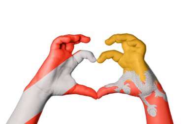 Avusturya Bhutan Kalbi, El hareketi kalp yapma, Kırpma Yolu