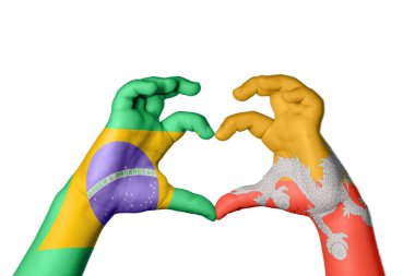 Brezilya Bhutan Kalbi, El hareketi kalp yapma, Kırpma Yolu