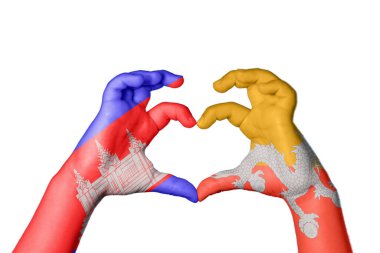 Kamboçya Bhutan Kalbi, El hareketi kalp yapmak, Kırpma Yolu