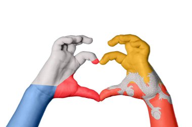 Çek Cumhuriyeti Bhutan Kalbi, El hareketi kalp yapma, Kırpma Yolu