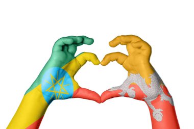 Etiyopya Bhutan Kalbi, El hareketi kalp yapma, Kırpma Yolu