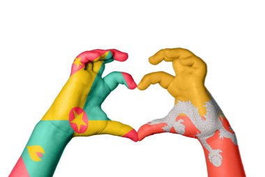 Grenada Bhutan Kalbi, El hareketi kalp yapmak, Kırpma Yolu