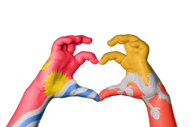 Kiribati Bhutan Kalbi, El hareketi kalp yapma, Kırpma Yolu