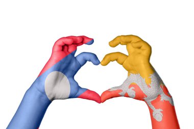 Laos Bhutan Kalbi, El hareketi kalp yapmak, Kırpma Yolu