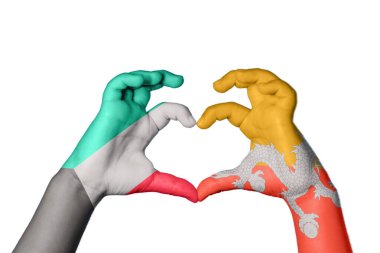 Kuveyt Bhutan Kalbi, El hareketi kalp yapma, Kırpma Yolu