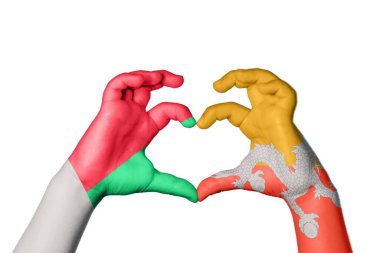 Madagaskar Bhutan Kalbi, El hareketi kalp yapmak, Kırpma Yolu