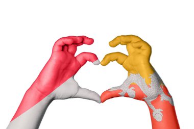 Monaco Bhutan Kalbi, El hareketi kalp yapmak, Kırpma Yolu