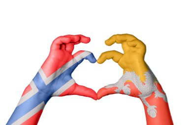 Norveç Bhutan Kalbi, El hareketi kalp yapmak, Kırpma Yolu