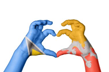 Aziz Lucia Butan Kalbi, El hareketi kalp yapmak, Kırpma Yolu