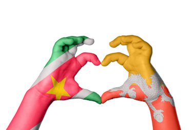 Surinam Bhutan Kalbi, El hareketi kalp yapma, Kırpma Yolu