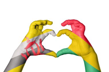 Brunei Bolivya Kalbi, El hareketi kalp yapma, Kırpma Yolu