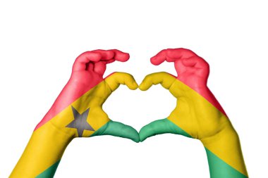 Gana Bolivya Kalbi, El hareketi kalp yapma, Kırpma Yolu