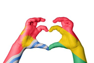 Kiribati Bolivya Kalbi, El hareketi kalp yapma, Kırpma Yolu