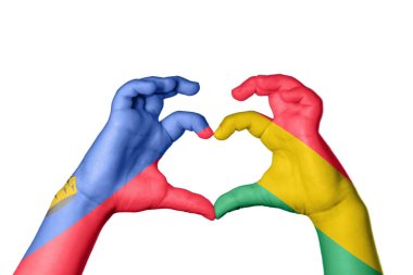 Lihtenştayn Bolivya Kalbi, El hareketi kalp yapma, Kırpma Yolu